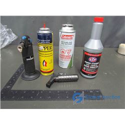 Partial Butane Cans, Torches and Power Steering Fluid