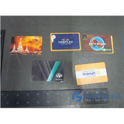 Gift Cards: Save on Foods 5.23$, Cineplex 31.57$, Walmart $16.95