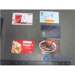 Gift Cards: Booster Juice $50, Tim Horton's $9.34