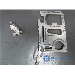 926 Silver Eagle Pendant and Multi Tool