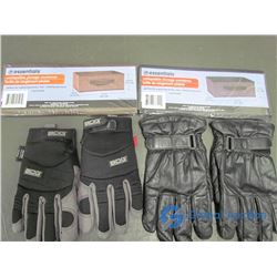 Essential Collapsible Storage Containers, Men's Leather Gloves, and Water Repellent Gloves