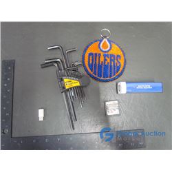 Pokemon Platinum DS Game, Charge Bank, Stanley Fat Max Allen Wrench Set, Oilers Beaded Keychain
