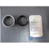 Image 2 : Asahi Refining Fine Silver 999 1 Ounce Troy, Men's Silver Ring With Back Inset, Men's Black Roman Nu
