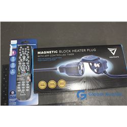 Magnetic Block HeaterPlug with Timer and Philips Universal Remote