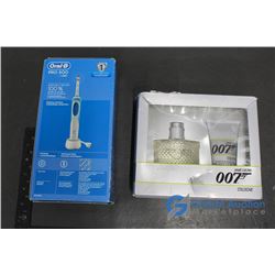 Oral B Toothbrush and 007 Cologne