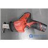 Image 3 : Milwaukee 12V Hackzall Cordless Hacksaw w/ Blade Case & Blades - Working
