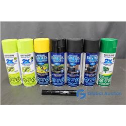 (7) Cans of Assorted Spray Paint