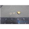 Image 1 : Ladies Gold Coloured Ring & Small Gold Coloured Earrings