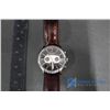 Image 1 : Mens Fossil Brown Face Watch w/ Leather Band