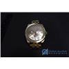 Image 1 : Mens Large Faced Gold Coloured Watch w/Metal Band