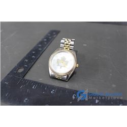 Mens Toronto Maple Leafs Watch w/ Metal Band