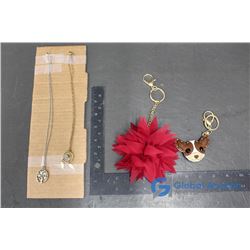 Key Chains & (2) Necklaces