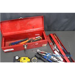 International Metal Toolbox w/ Assorted Tools