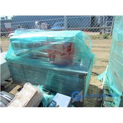 Three Coolers & a Five Drawer Desk