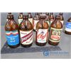 Image 3 : (18) Vintage Stubby Beer Bottles with Labels