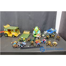 Teenage Mutant Ninja Turtles - Turtle Van, Turtle Tank, Turtlemobile and Figures!