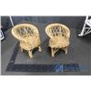 Image 2 : (4) Wicker Doll Chairs