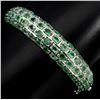 Image 1 : Natural  Top Rich Green Emerald 118.28 CT Bangle
