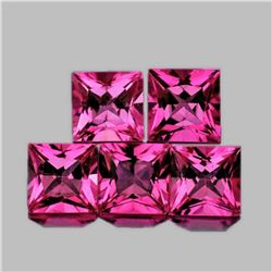 NATURAL HOT PINK TOURMALINE 4 MM (5 Pcs) - FL