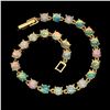 Image 1 : Natural Unheated Round White Opal 63.74 Ct Bracelet