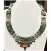 Image 1 : Tibet Hand Made Turquoise & Coral Necklace