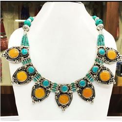 Tibet Hand Made Turquoise Necklace