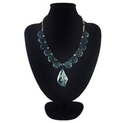 Natural Stone Hand Made Diamond Polished Necklace