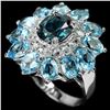 Image 1 : Natural LONDON-SWISS-SKY BLUE TOPAZ Ring