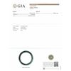 Image 5 : Natural Mottled Green jade Bangle - GIA Certified