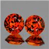 Image 1 : Natural Mandarin Orange Spessartite Garnet Pair