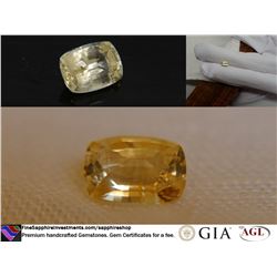 Pastel Yellow Sapphire, Sri Lanka, premium cut 1.45 ct