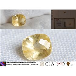 Uncommon Sunshine Yellow Sapphire | GIA 1.88 ct