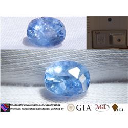 Vivid Blue Sapphire, premium handcrafted, AGL 2.13 ct