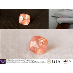 Padparadscha Sapphire Vivid Sunset,unheated,GIA 1.08 ct