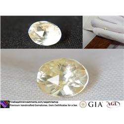 Vivid Metallic Yellow prime handcraft Sapphire 1.42 ct