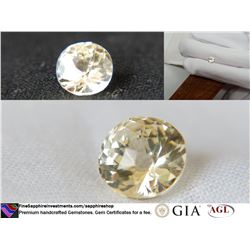 Vivid yellow metallic fine handcraft Sapphire 1.86 ct