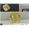 Image 1 : Vivid Lemon-Yellow premium hand-cut Sapphire 2.09 ct