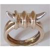 Image 1 : 18k Gold Bull Horn Ring by Zolotas #835964