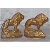 Image 1 : Cast Iron Lion Bookends - Bronmet - 1926  #836407