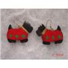 Image 1 : BAKELITE CELLULOID SCOTTIE Dog Earrings Pierced #843965