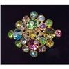 Image 1 : BIG Pastel  Multicolored Rhinestone Brooch ART #844291