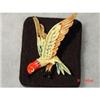 Image 1 : Art Enamel Bird In Flight Brooch #844374