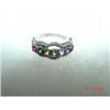 Image 1 : Tiara 10kt White Gold Mothers Ring Size  5 1/2 #844500
