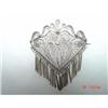 Image 1 : 1900s Sterling Filigree Dangle Brooch #844544