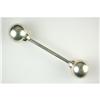 Image 1 : STERLING Silver RATTLE Baby Bar Bells! #845130