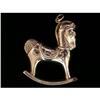 Image 1 : STERLING Silver ROCKING HORSE Baby RATTLE #845131