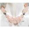 Image 1 : Carved Rose Quartz Necklace FREE SHIPPING #845720