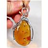 Image 1 :  Do you Love~ Designer Baltic Amber Sterling #845726