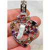 Image 1 : The PERFECT Accessory~Sterling Gemstone Heart #845760