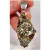 Image 1 : Blushing GENUINE Baltic Amber Sterling Pendant #845914